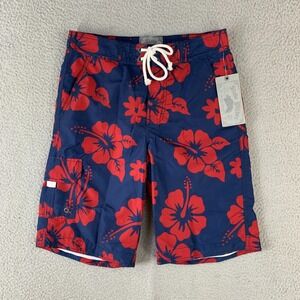 Nordstroms Slade Wider Board Shorts Tropical Blue Lined Surf Swim Trunks NWT